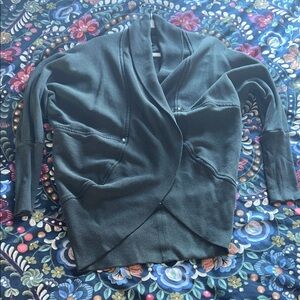 Dark Green Wilfred Diderot Wrap Cardigan M